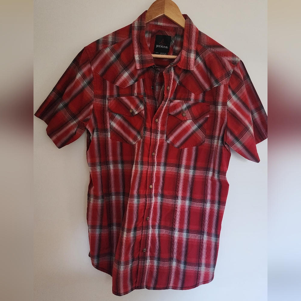Organic cotton, plaid button down shirt